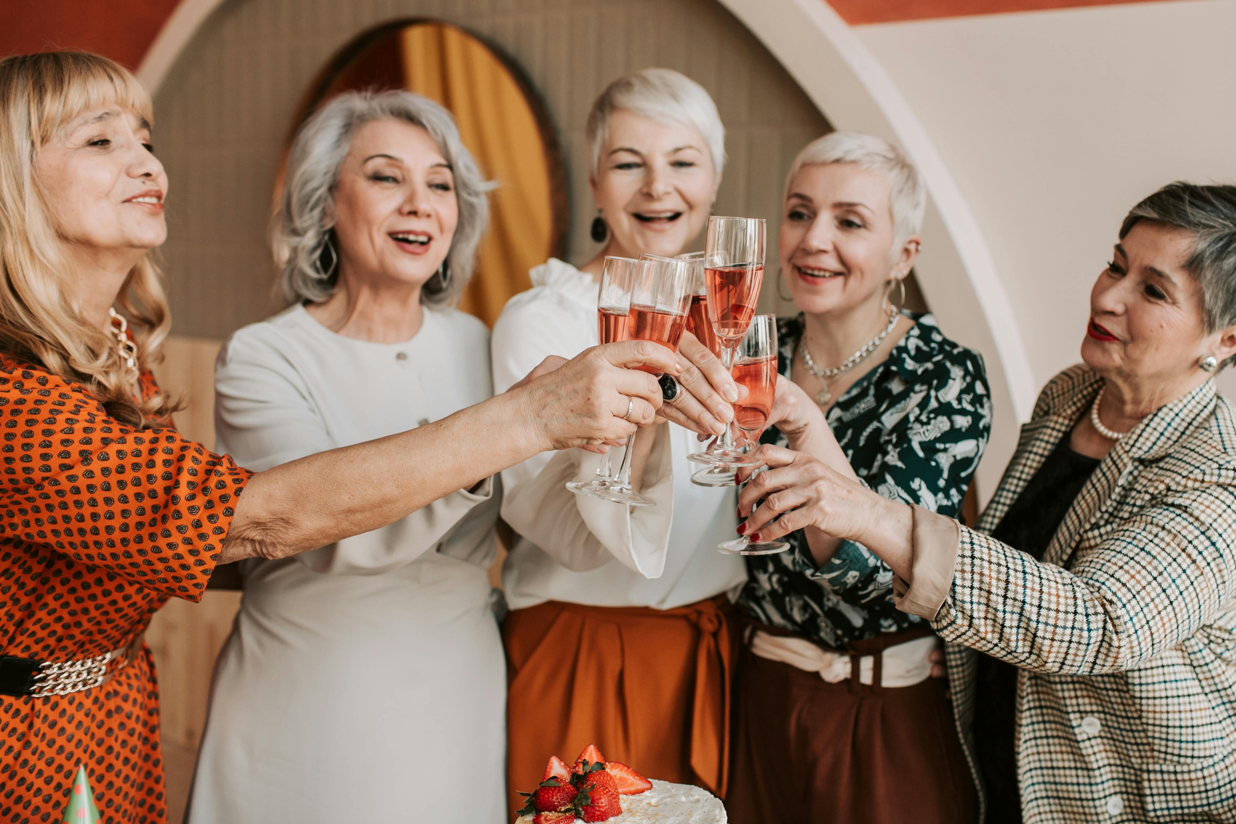 Ladies enjoying a drink thanks to clever pension planning