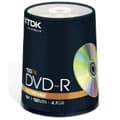 TDK DVD+R 16x 4.7GB 100 Pack Cakebox