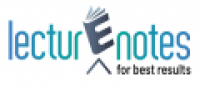 Lecturenotes - www.lecturenotes.in