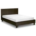 Comfy-Living 3ft Single Chocolate Faux Leather Bed