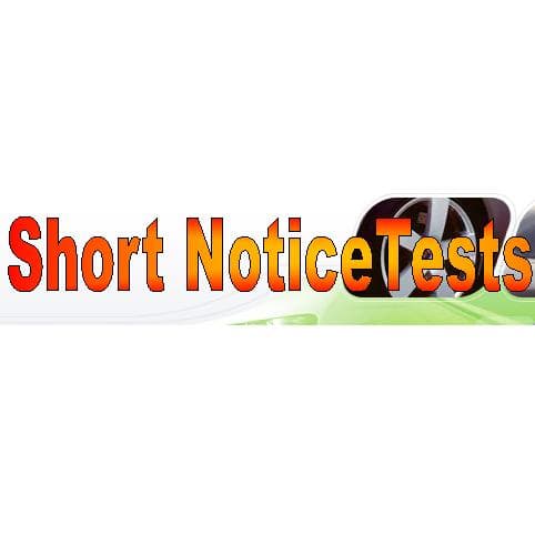 Short Notice Tests - www.shortnoticetests.com