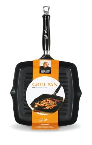Ken Hom Healthy Eating Cast Aluminium Hanging Grill Pan