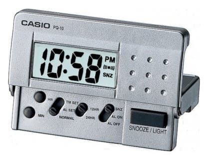 Casio PQ-10D-8REF LED Digital Travel Clock