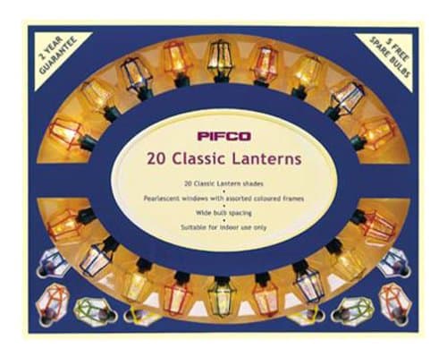 Pifco 7418 20 assorted indoor classic lanterns