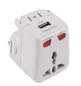 GadgetinBox Worldwide USB Travel Adaptor Charger Plug