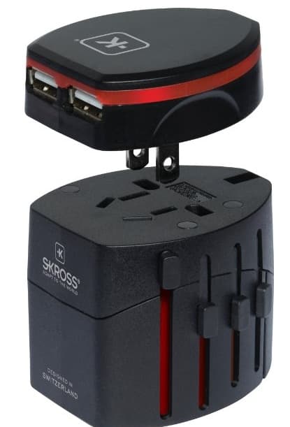 Skross World Travel Adapter 2 With Dual USB Charger